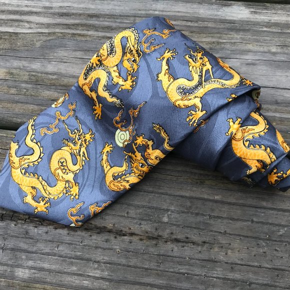 Gold City Tie Handmade Men Tie Neck Tie 100% Silk - Picture 9 of 9